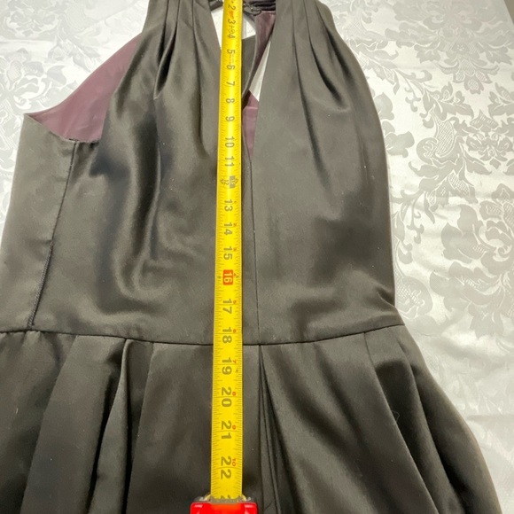 Vintage AJ Bari Dress 80s 90s Dark Pewter Color Dress Size 8 - Picture 10 of 11